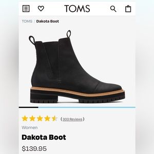 NWT Tom’s Dakota Boot